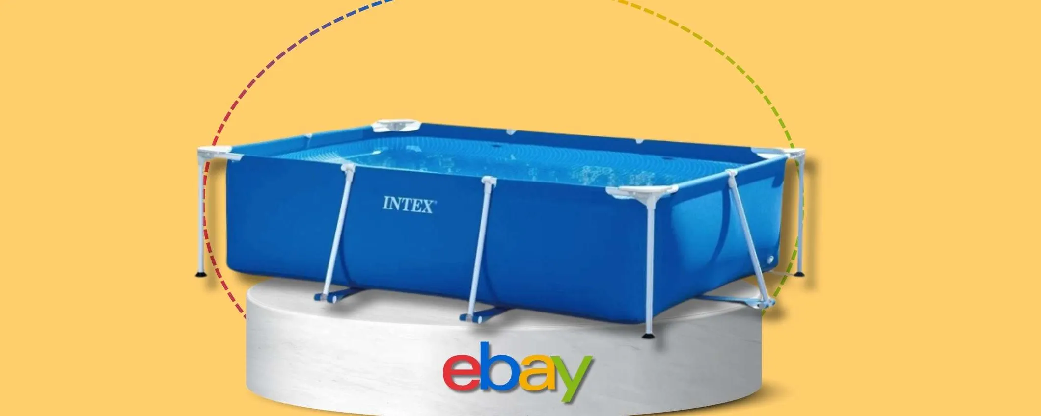 Neanche 120 euro per la tua piscina Intex: estate da vivere (3x2x0,75m)