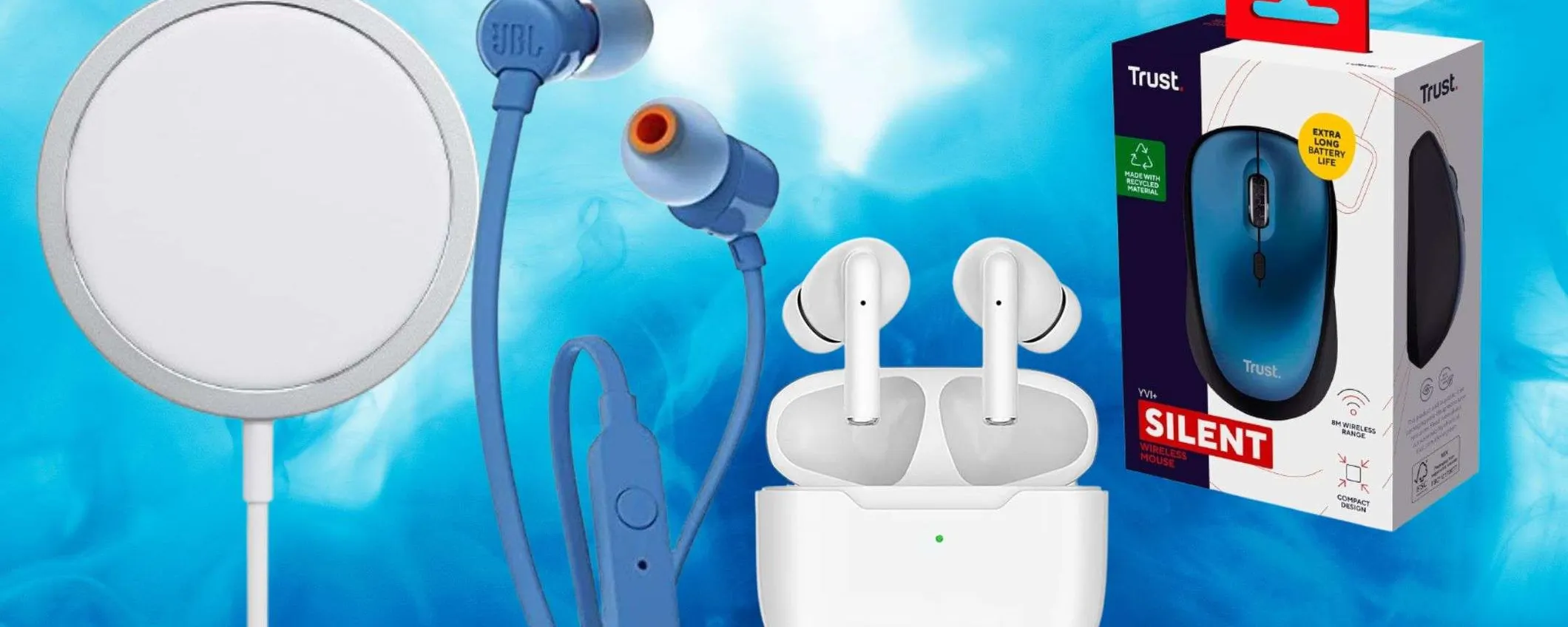 Tecnologia a meno di 7€ su Amazon: promo SHOCK auricolari, mouse e altro