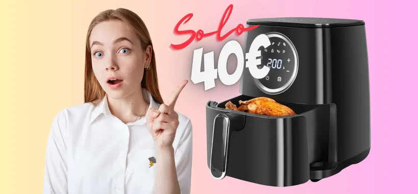 PREZZO ASSURDO su Amazon per questa friggitrice ad aria, ora solo 40€