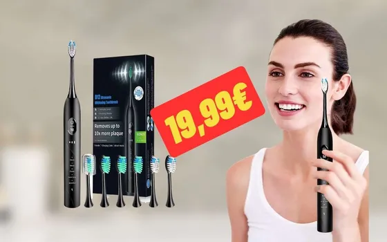 Spazzolino Elettrico sonico: SUPER SCONTO Amazon a meno di 20 euro