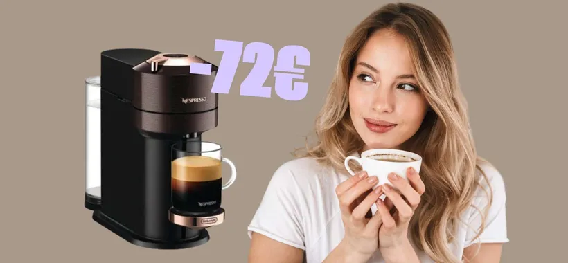 Macchina da caffè Nespresso Vertuo Next a 72€ in MENO (eBay)