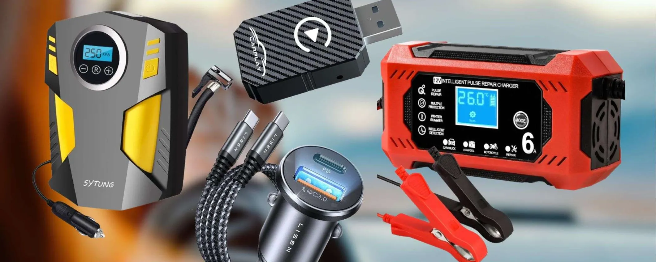 10 gadget PAZZESCHI per l'automobile: fuoritutto da 4€ a meno di 20€