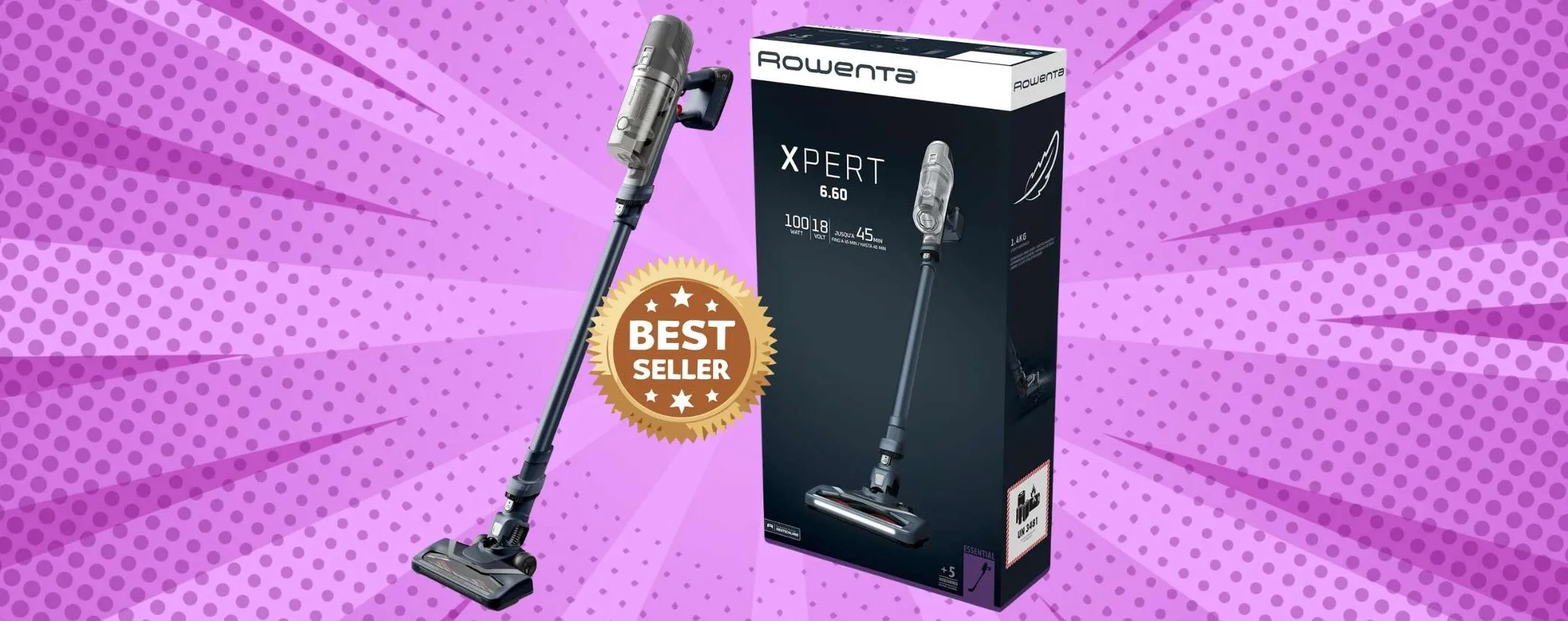 Rowenta X-PERT 660: aspirapolvere senza fili potente ed economico