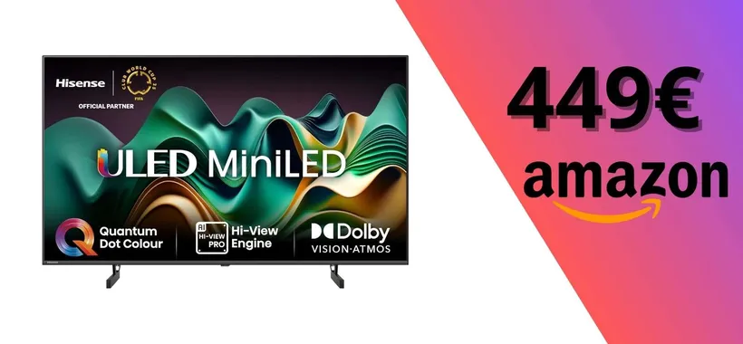 Meno di 450€ per questa OTTIMA Smart TV Hisense 4k Ultra HD da 50"