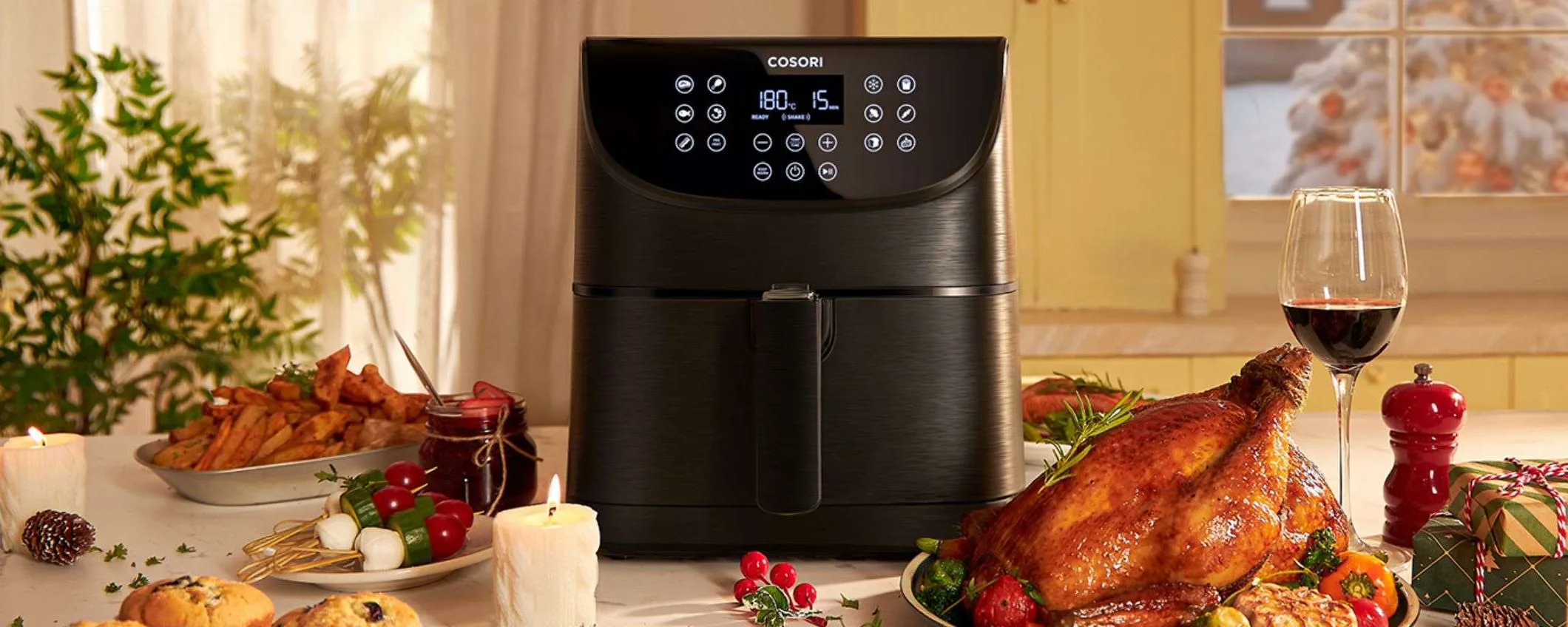 Friggitrice ad aria Cosori da 5.5L e con 13 funzioni in SCONTO FLASH Amazon