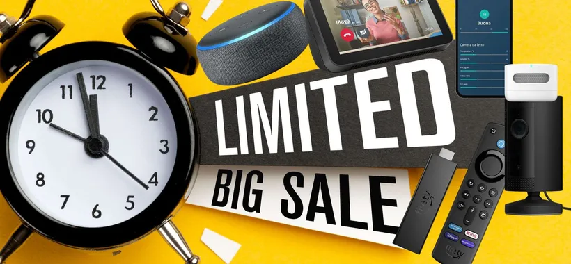 Dispositivi PREMIUM Amazon, promo outlet assurde: 5 bombe tech da 30€ a 63€