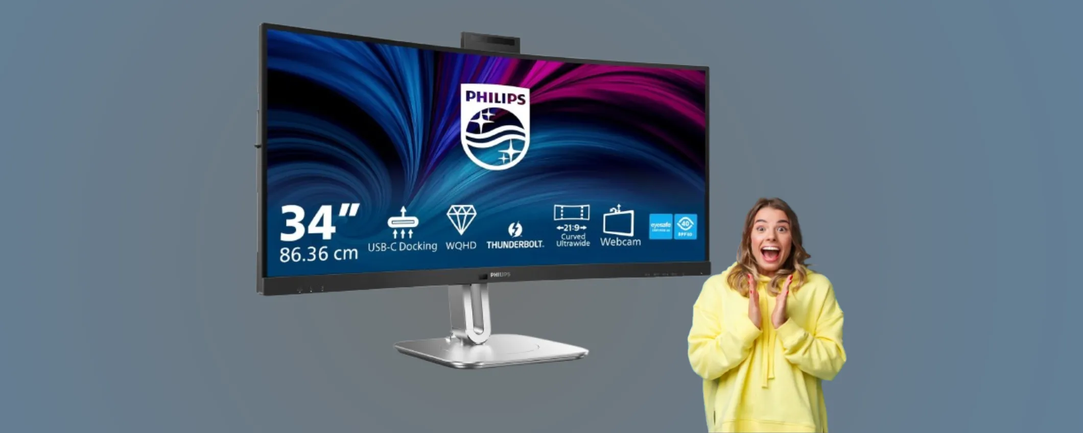 Il monitor curvo Philips: potente e in sconto