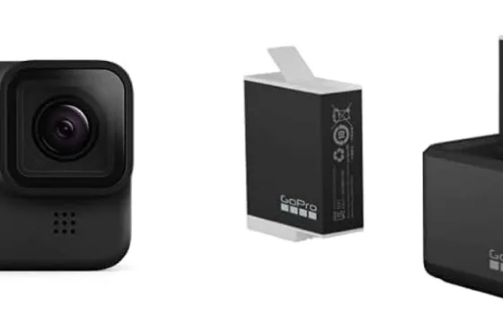 GoPro HERO11 Black con Dual Battery Charger + 2 batterie Enduro a soli 483€