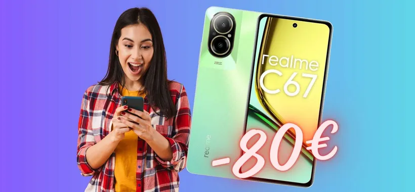 Realme C67 (8/256GB) è in SCONTO PAZZESCO su eBay, 80€ in meno