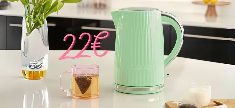 Bollitore elettrico da 1,7L con filtro lavabile per Tè e Tisane in un batter d'occhio