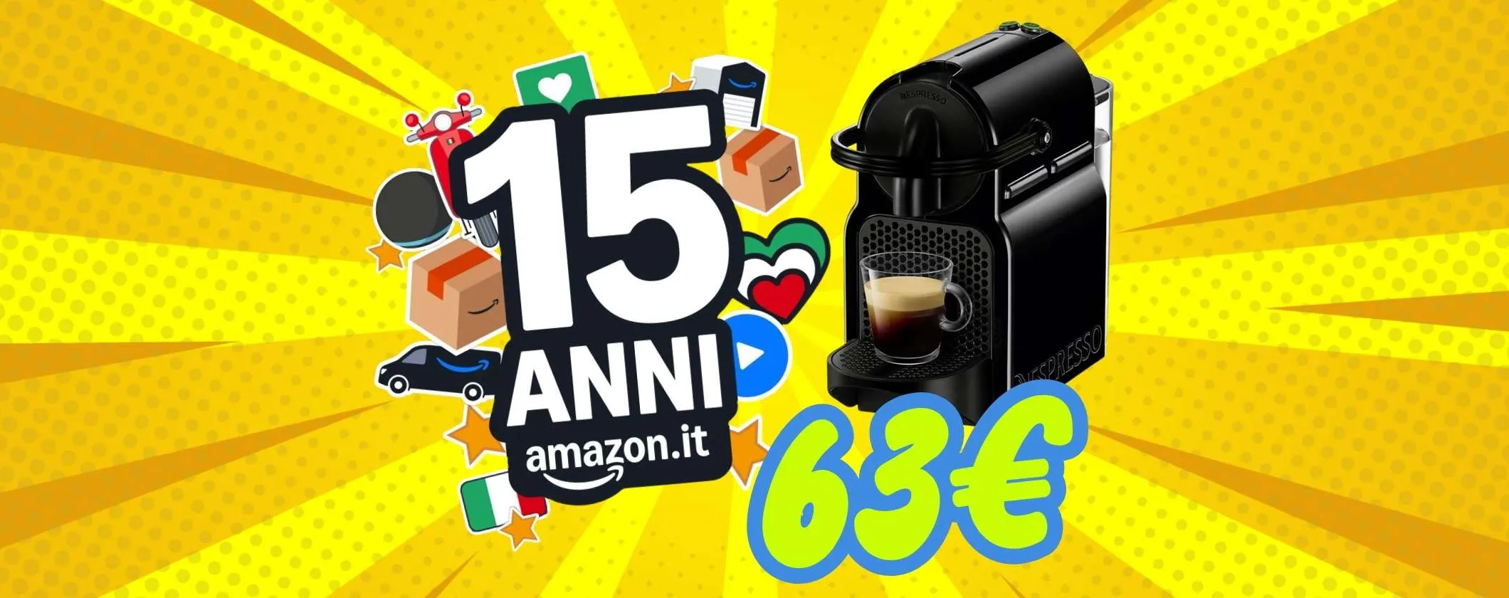 Nespresso Inissia: macchina per espresso super compatta (solo 63€)