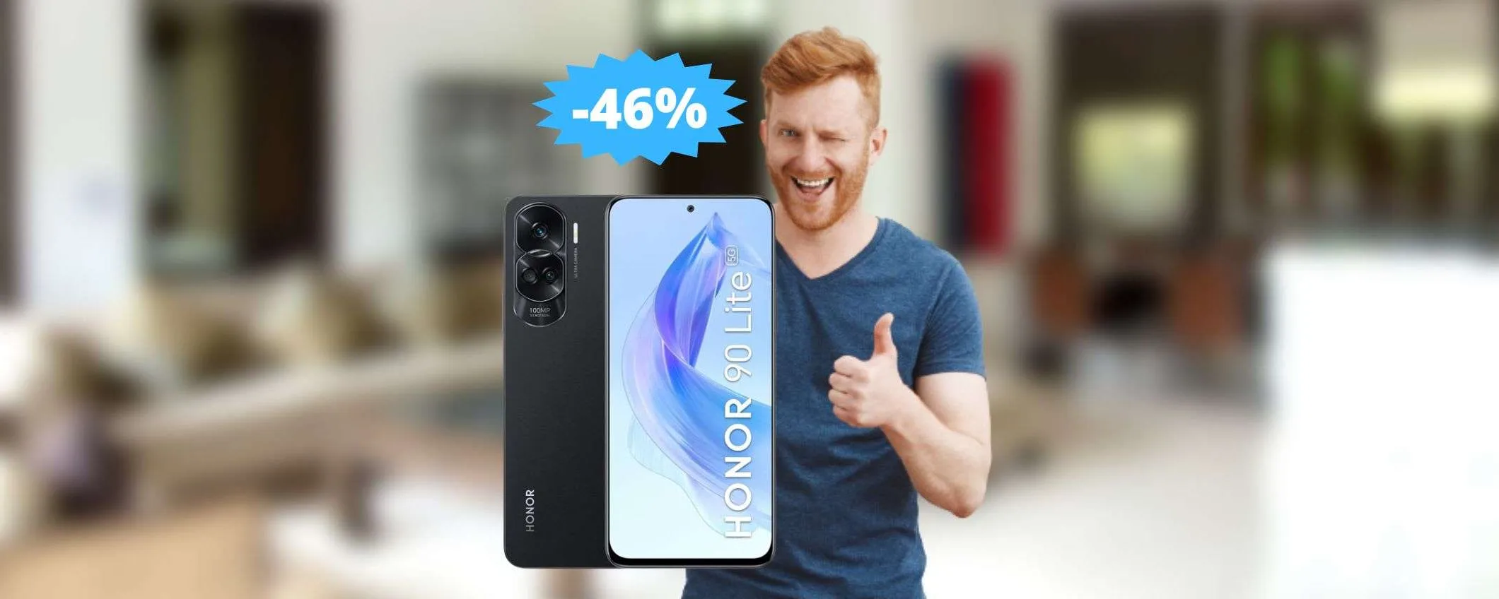 Honor 90 Lite: un AFFARE da prendere al volo su Amazon (-46%)