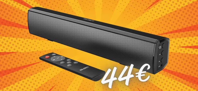 Soundbar Bluetooth super compatta da 30W oggi tua con APPENA 44€