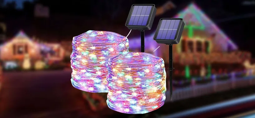Luci di Natale SOLARI: crea l'atmosfera, illumina GRATIS (12 metri a 18€)