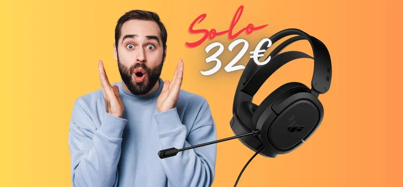 Cuffie Gaming ASUS con microfono e audio surround a soli 32€