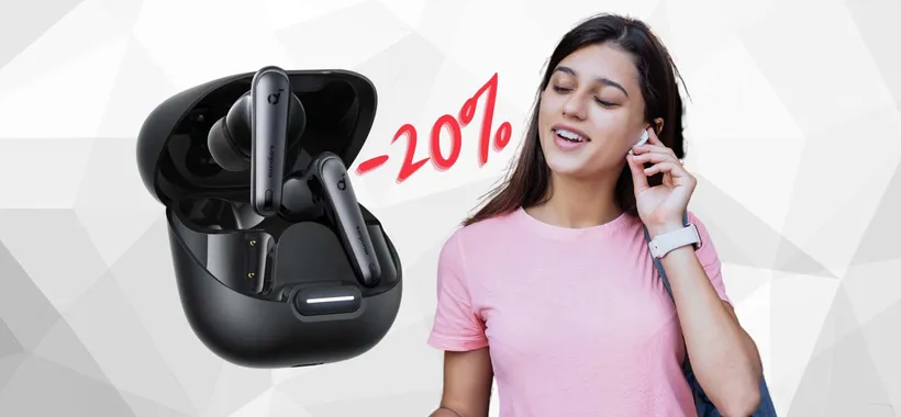 Auricolari wireless con cancellazione rumore e 50h di autonomia (-20%)