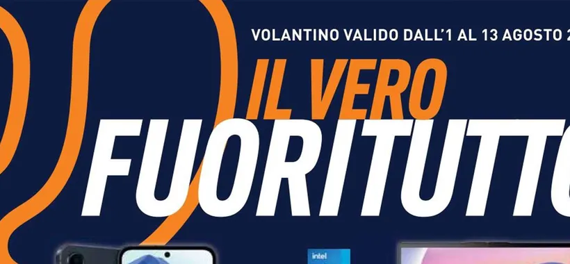 Volantino Unieuro, c'è il VERO Fuoritutto: prezzi imperdibili e finanziamenti a tasso zero