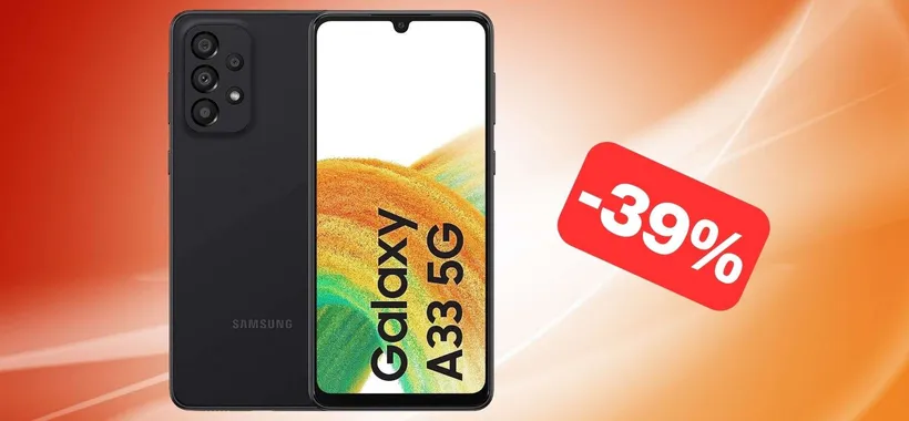 Samsung Galaxy A33 5G: lo smartphone da regalarti per Natale (-39%)