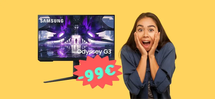 Odyssey G3: il monitor gaming dei SOGNI è in SCONTO di 99€