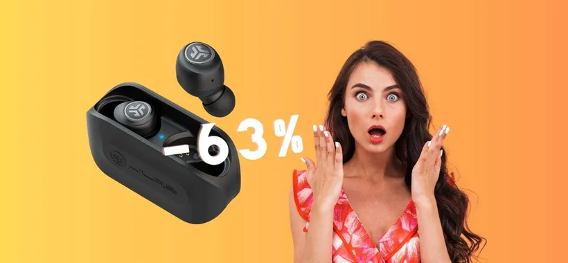 BOMBA su Amazon: gli auricolari wireless JLab Go Air a MENO di 15€