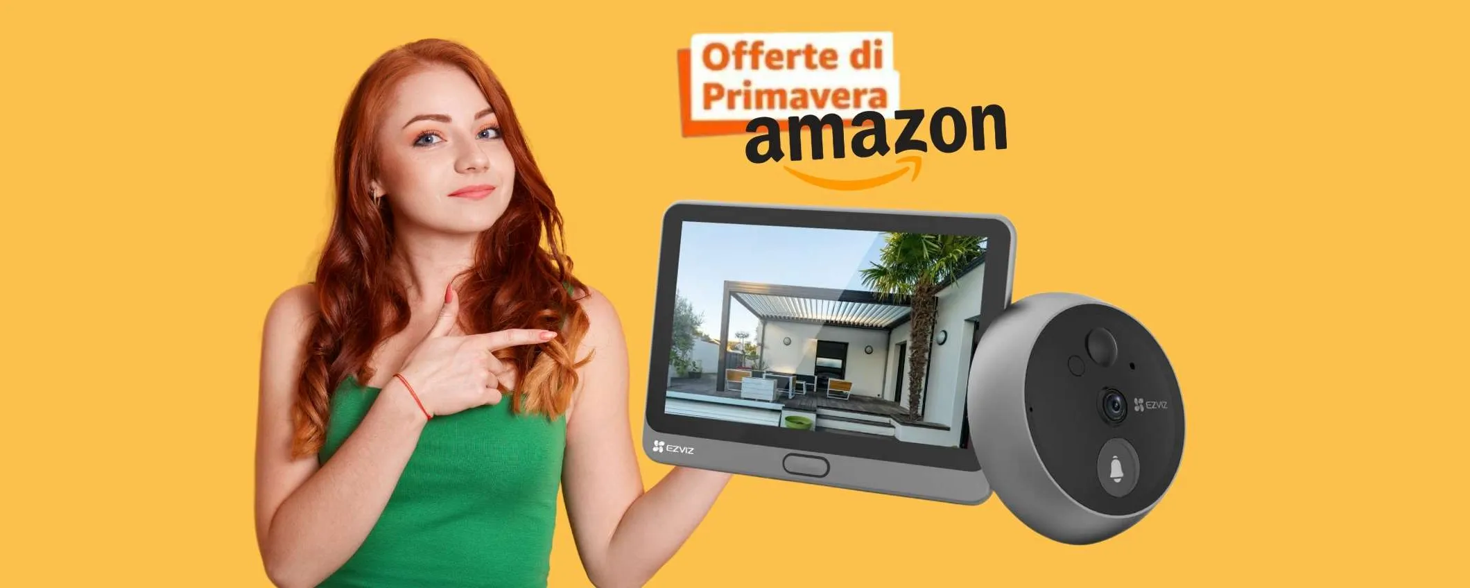 Spioncino digitale a batteria con display touch da 4,3