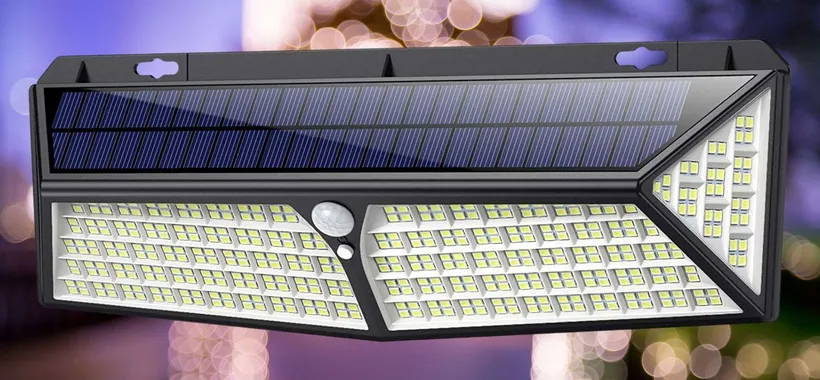 Una BESTIA di faro solare 3500 lumen a 20€: 430 LED per abbagliare