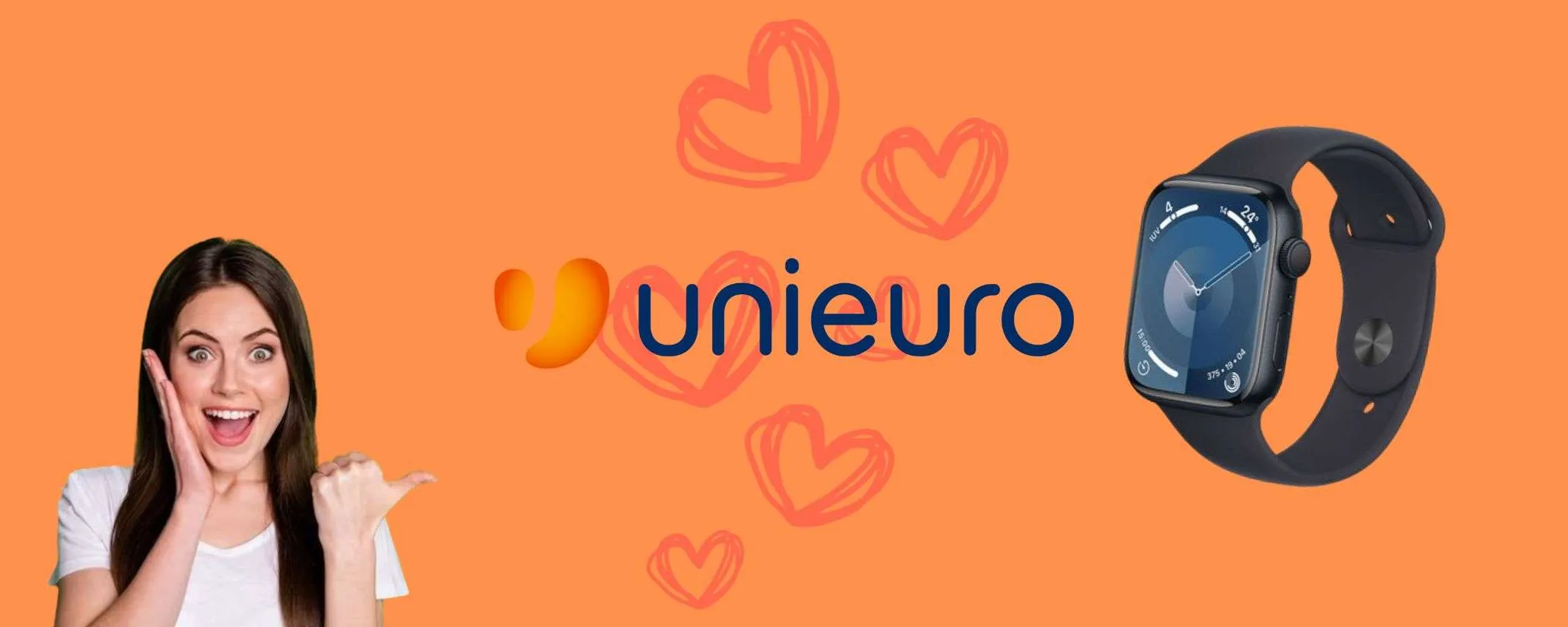 Unieuro REGALA l'Apple Watch 9 a prezzo STRACCIATO per San Valentino
