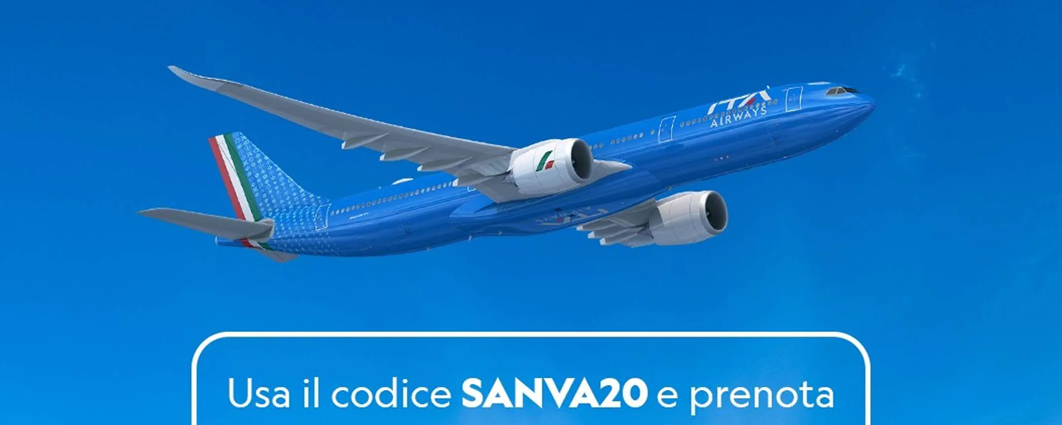 ITA Airways celebra San Valentino con il 20% di sconto sui voli in Italia e nel mondo
