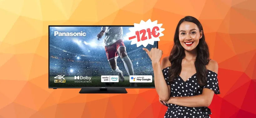 Smart TV Panasonic da 50 pollici al MINIMO STORICO (-121€)