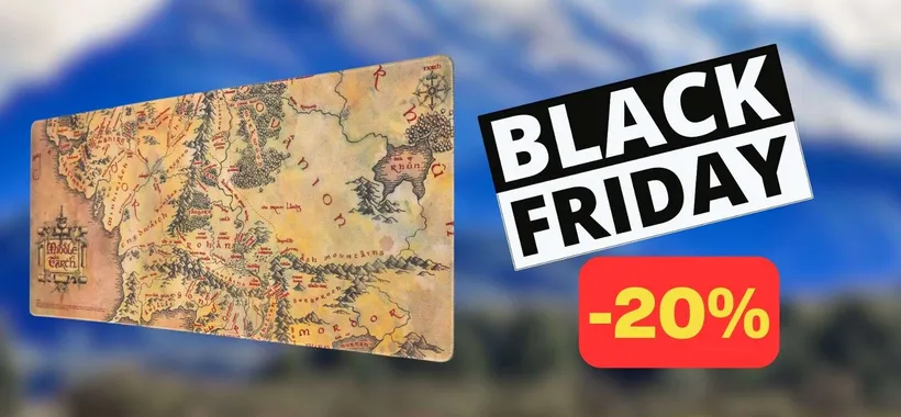 Black Friday: tappetino per mouse XXL Il Signore degli Anelli in sconto (-20%)