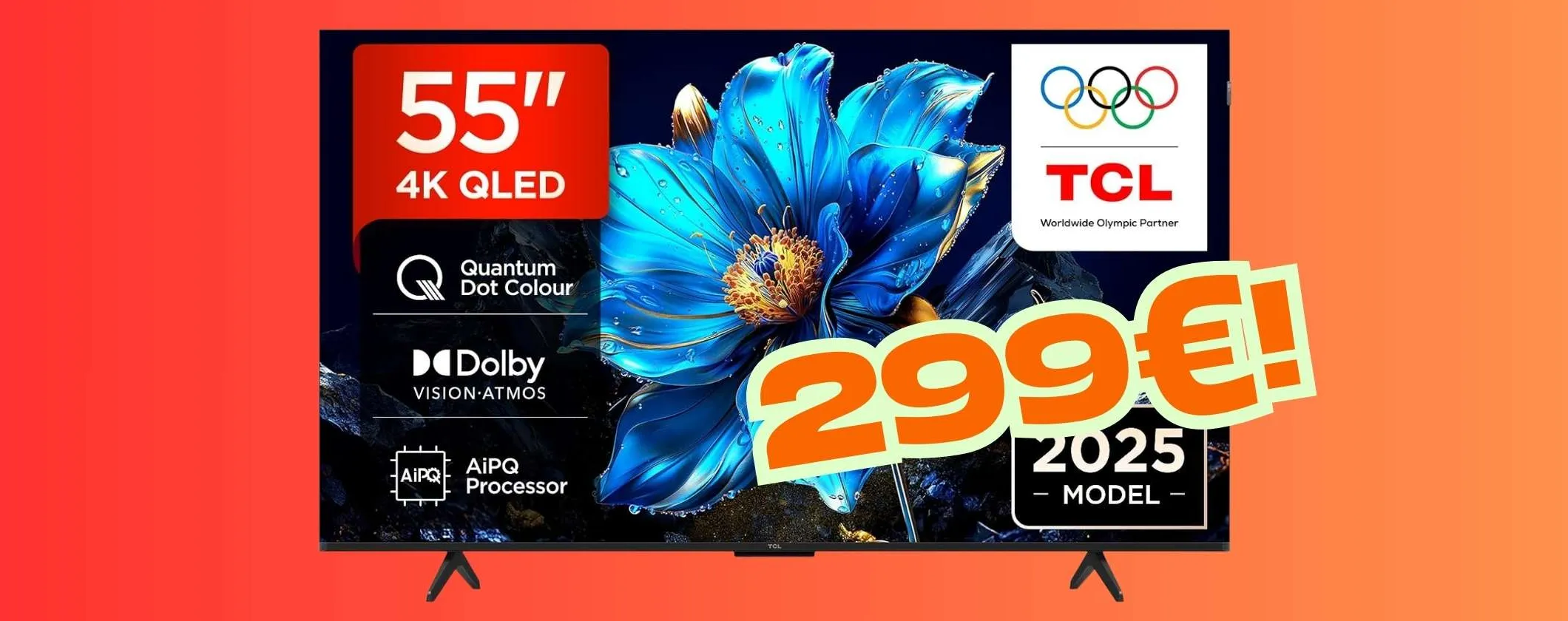Offerta folle su Amazon: solo oggi la Smart TV TCL da 55