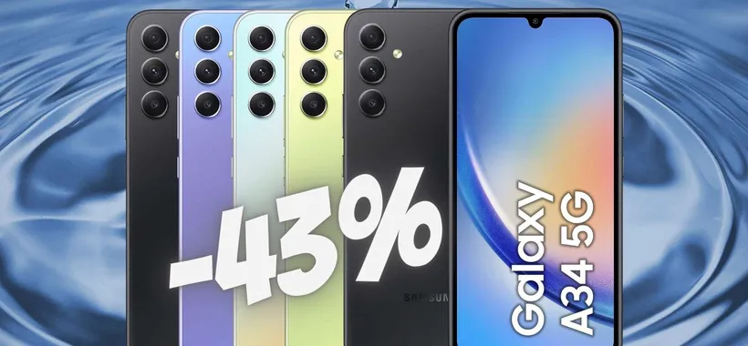 Samsung Galaxy A34 5G ancora al MIGLIOR PREZZO su Amazon (-43%)