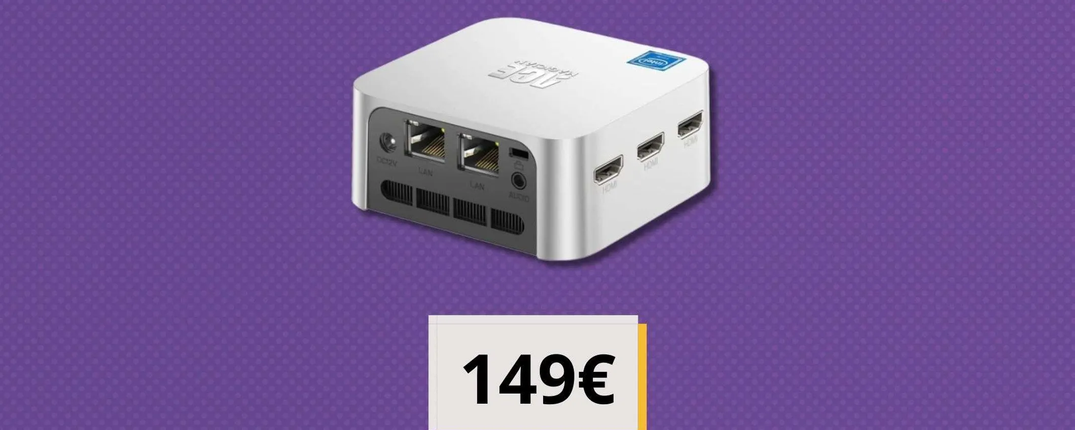 Windows 11, Intel Alder Lake e SSD da 256GB: un super Mini PC a soli 149€