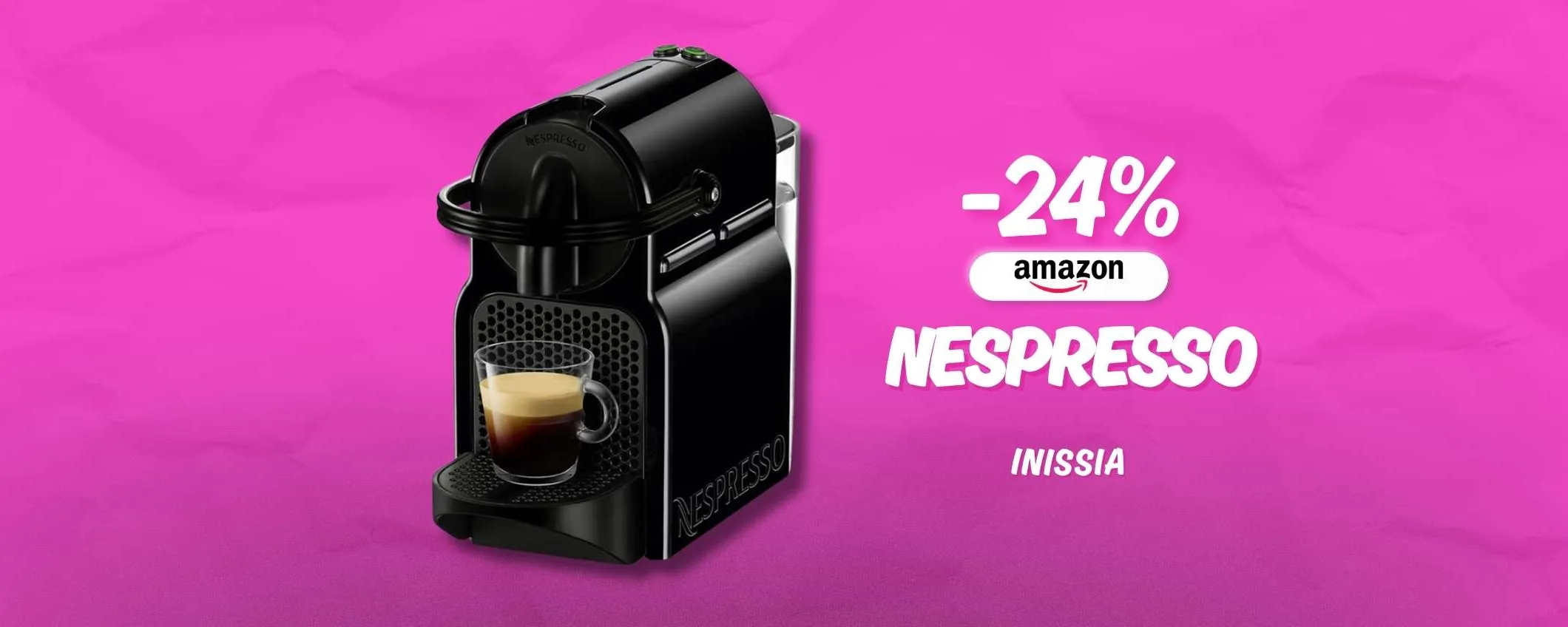 Nespresso Inissia è in grande sconto: scende sotto gli 80€ con caffè in regalo