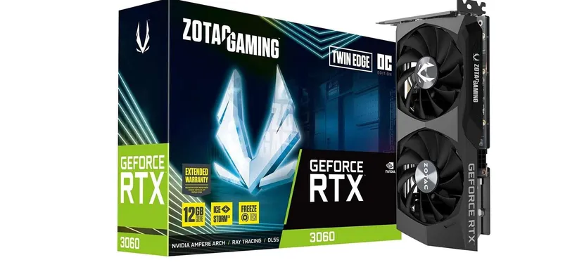 NVIDIA RTX 3060 12 GB in sconto su Amazon: solo 364€ per la ZOTAC Twin Edge