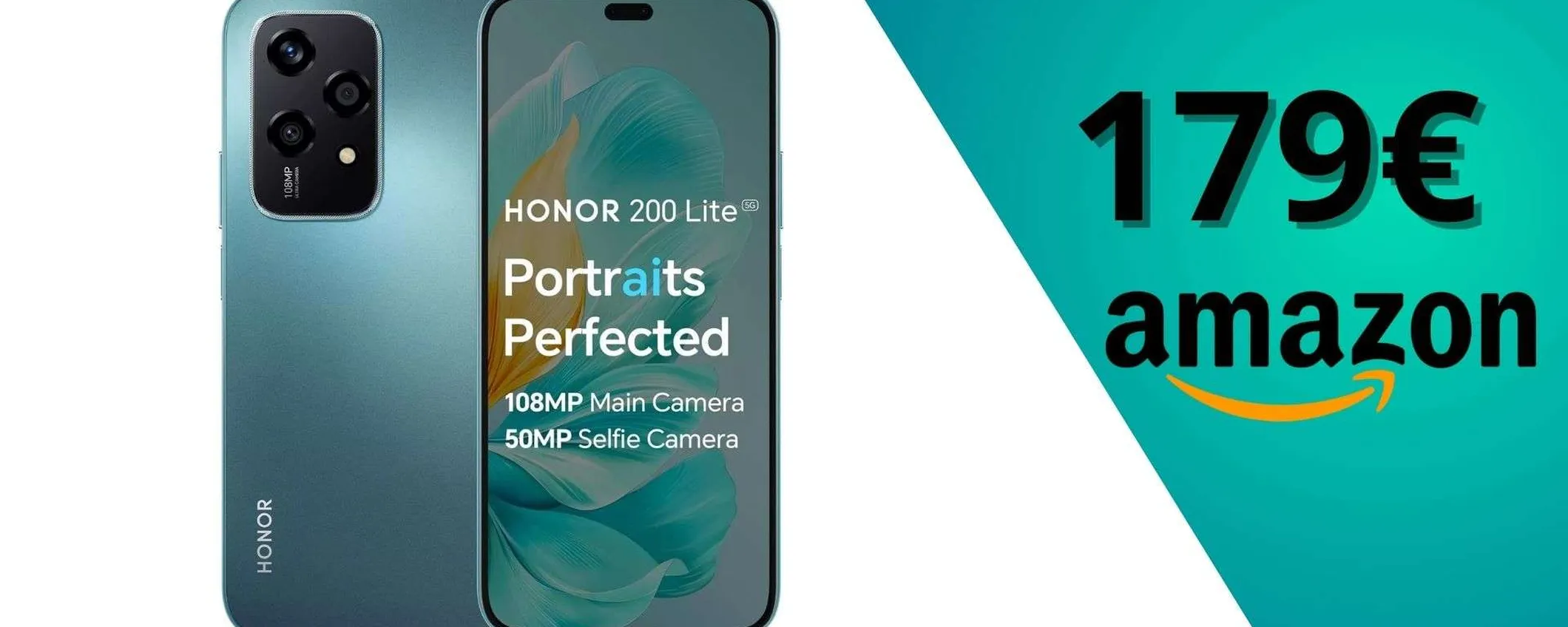 HONOR 200 Lite 5G, prezzo in picchiata: oggi è tuo a meno di 180 € (-64%)