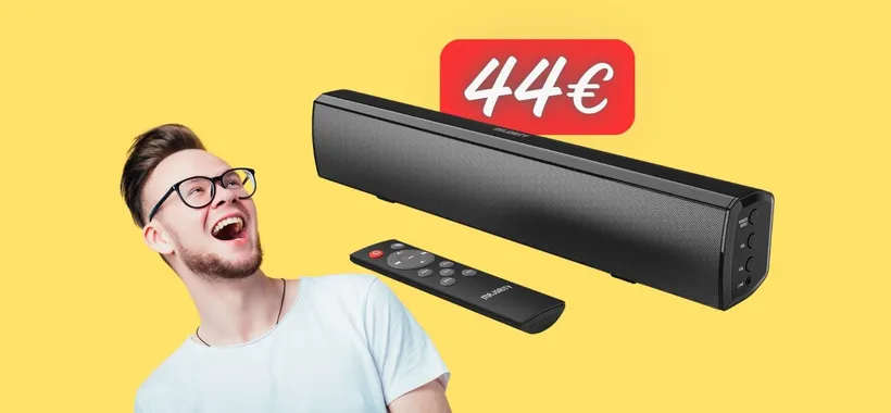 OFFERTA FUORI di TESTA su Amazon: soundbar Bluetooth tua a soli 44€
