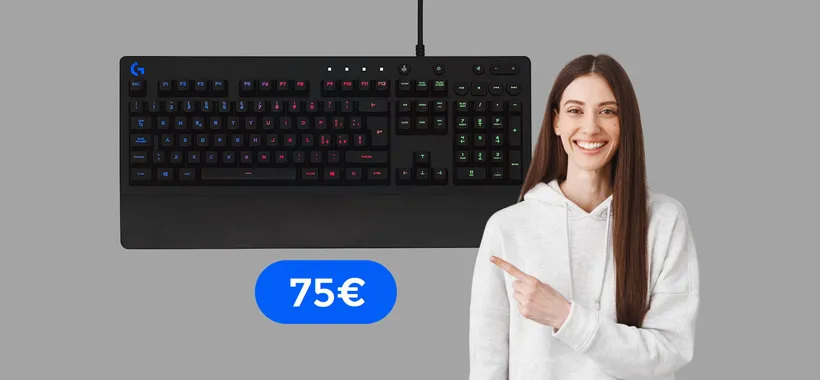 Tastiera GAMING Logitech impermeabile e con retroilluminazione RGB