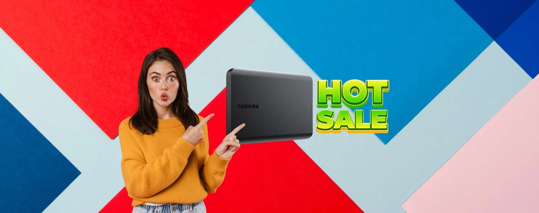 Hard Disk Esterno 1TB: l'offerta su Unieuro è PAZZESCA