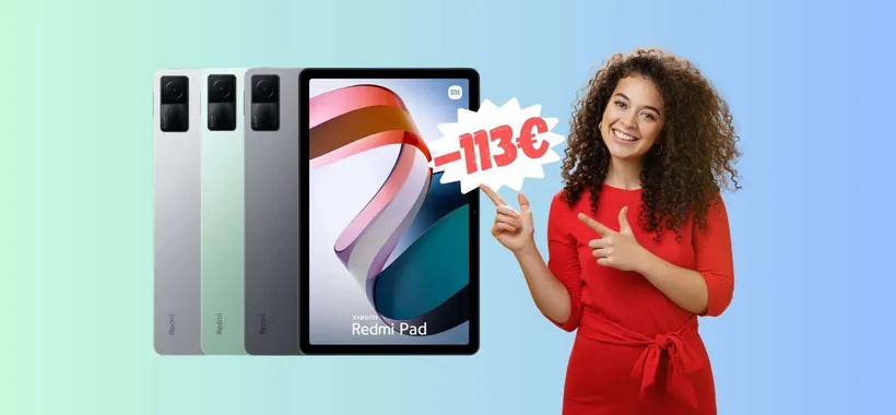 Xiaomi Redmi Pad a 113€ in MENO è un AFFARE da non perdere