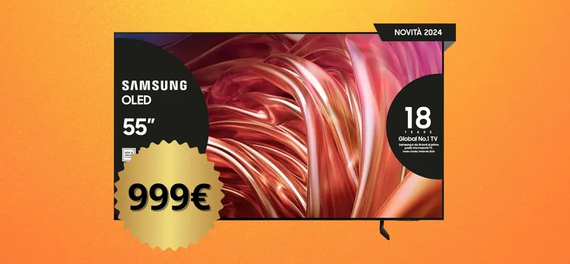 Samsung OLED 55", prezzo in frantumi: risparmi il 41% ma devi essere veloce