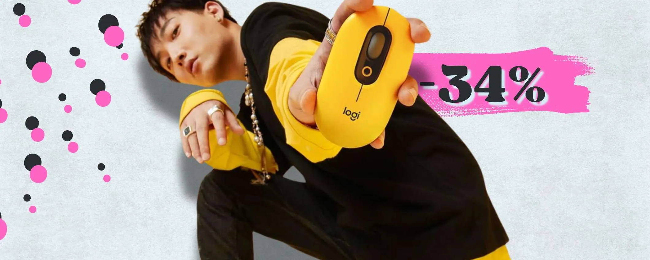 Logitech POP per un mouse colorato e con tasto SPECIALE (-34%)