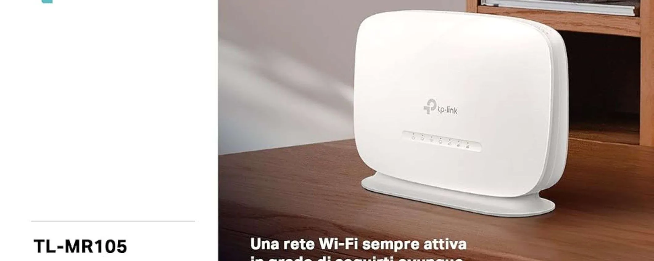 Router 4G della TP-Link in offerta a 46,99€: rete veloce ovunque, anche in viaggio