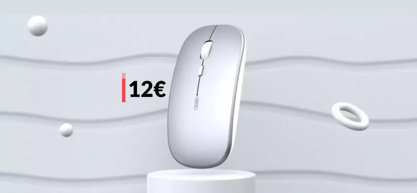 Mouse wireless infallibile, ergonomico e silenzioso: tuo con 12€