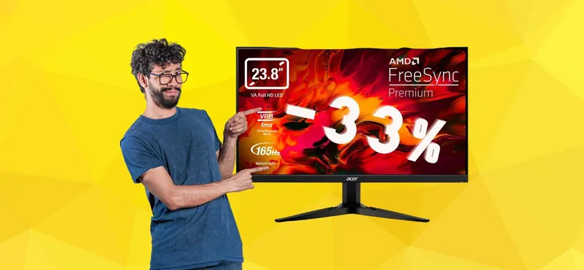 Acer Nitro: monitor gaming da 24" FHD con FreeSync a MENO di 100€
