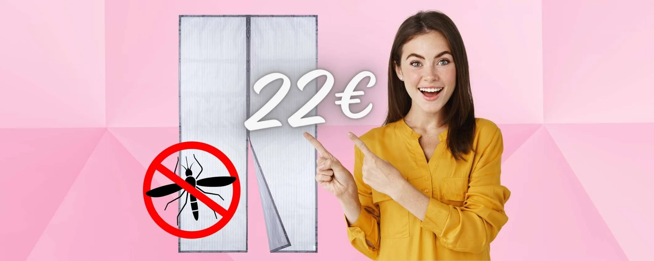 Zanzariera con magneti per porte: ADDIO alle ZANZARE in casa (22€)