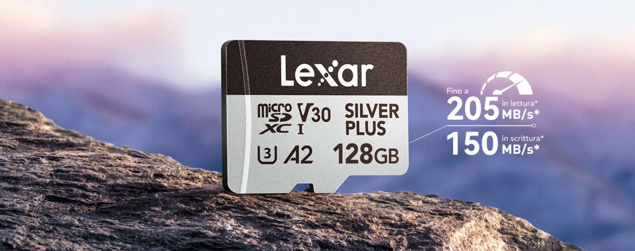 MicroSD Lexar 128GB fino a 250 MB/s a soli 18€ su Amazon