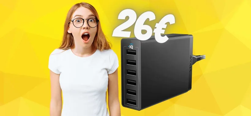 Caricatore USB da 60W con 6 porte a PREZZO da FAVOLA (26€)