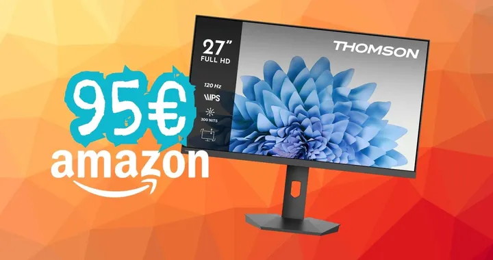 Monitor Thomson da 27" con refresh rate a 120Hz in offerta a tempo