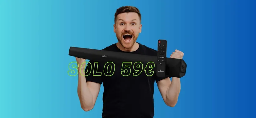 Soundbar Fenner: suono potente e immersivo a soli 59€